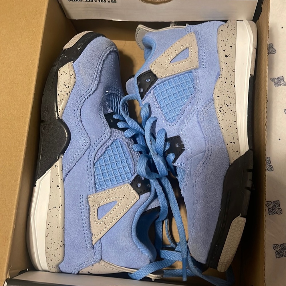 Jordan 4s blue toddler size 11.5 c